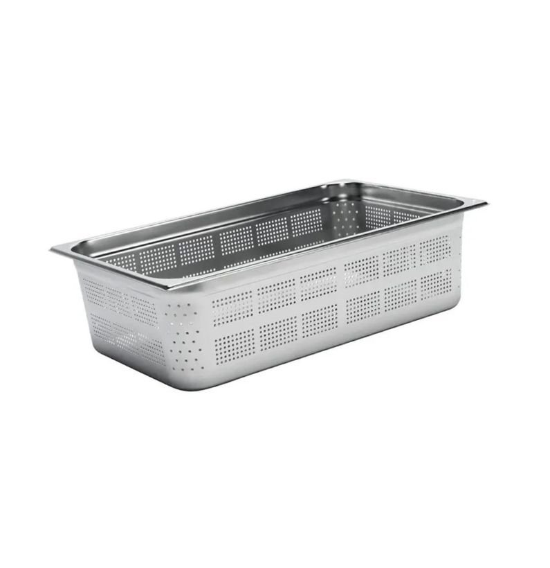 Stainless steel Gastronorm Perforated containers 1x1x15cm Stainless steel Gastronorm Perforated containers 1x1x15cm