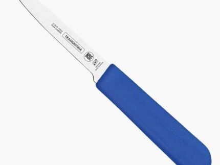Tramontina 4 Inch Paring Knife with Blue Handle.